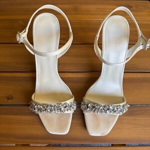 Signature Women's Beige Embellished Heels